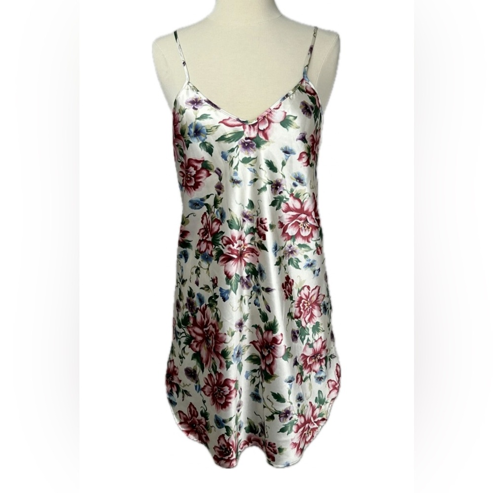 Vintage Private Luxuries Floral Slip Chemise Camisole